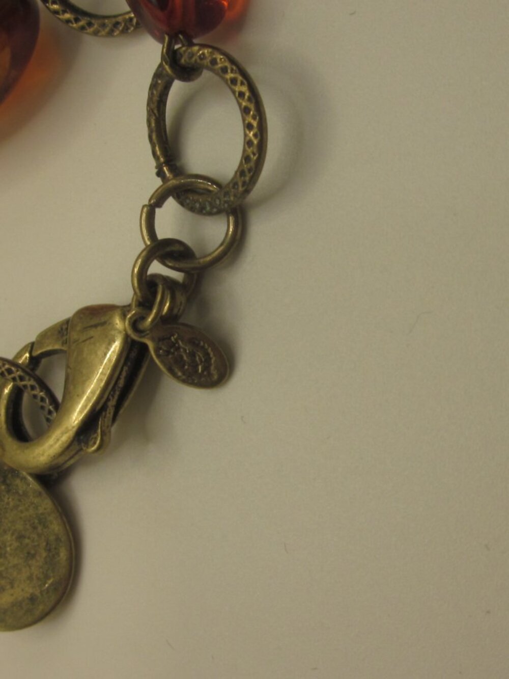 Premier Designs Long Amber Tone Necklace Convertible - Picture 3 of 4